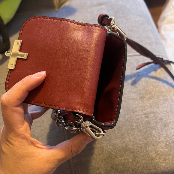 Charles & Keith Red Crossbody Bag with Robot Accent - Picture 4 of 6